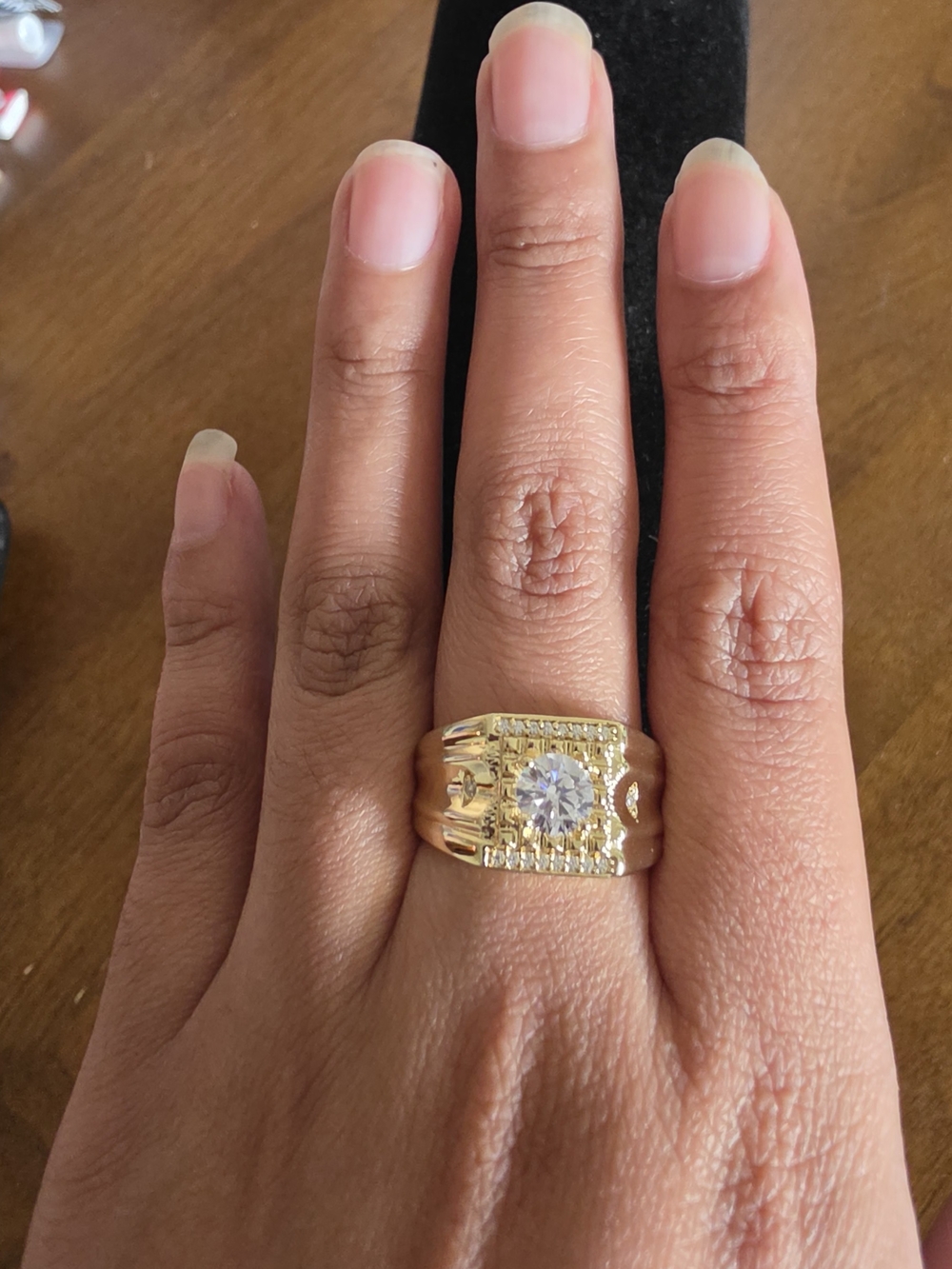 Anillo Para Caballero Oro Laminado 14k - Picture 3 of 6
